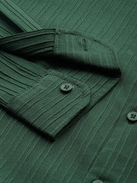 The Indian Garage Co Men Relaxed Fit Solid Dobby Resort Wear Shirt