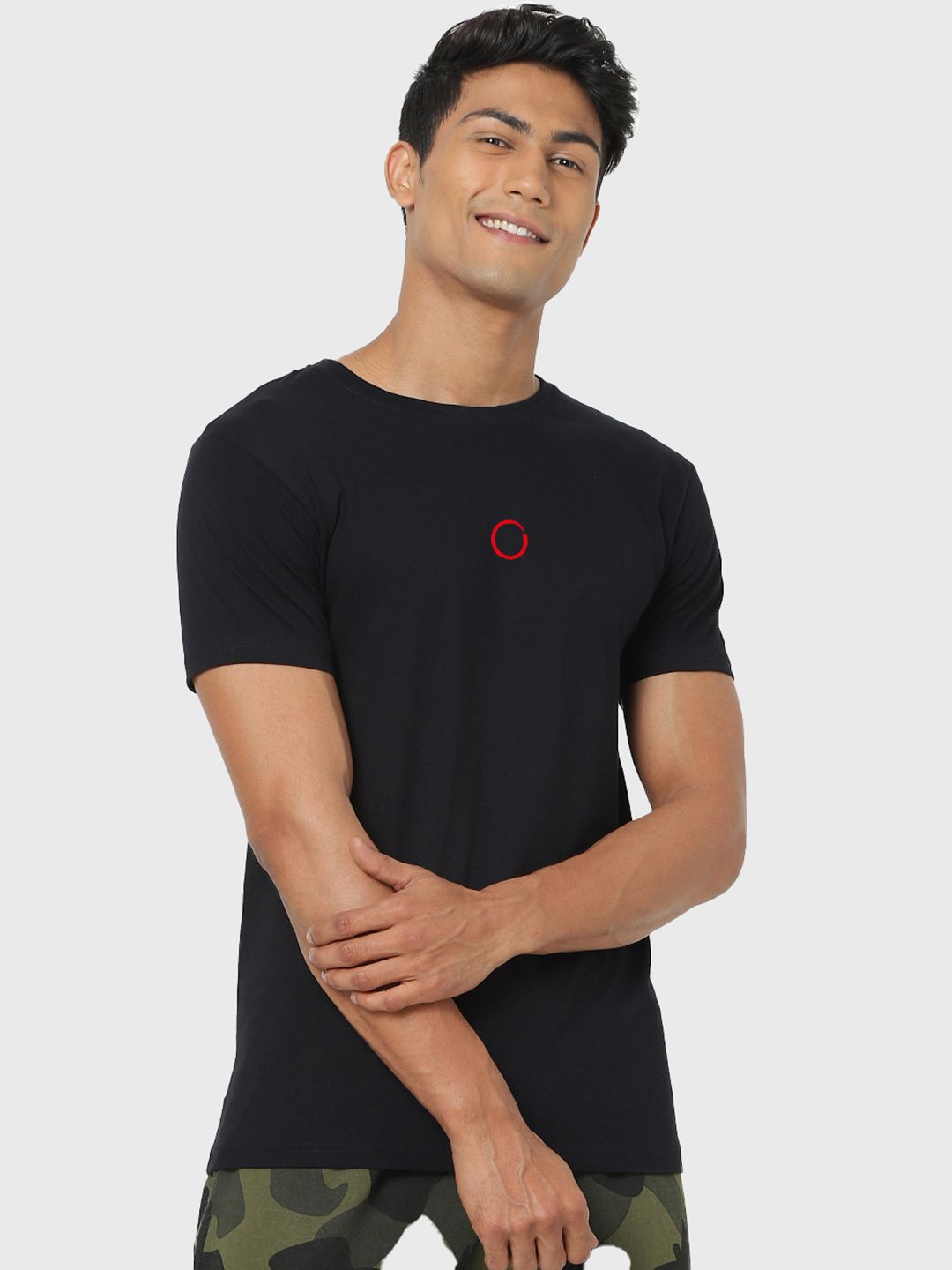 Bewakoof Men Black Typography Printed Pure Cotton T-shirt
