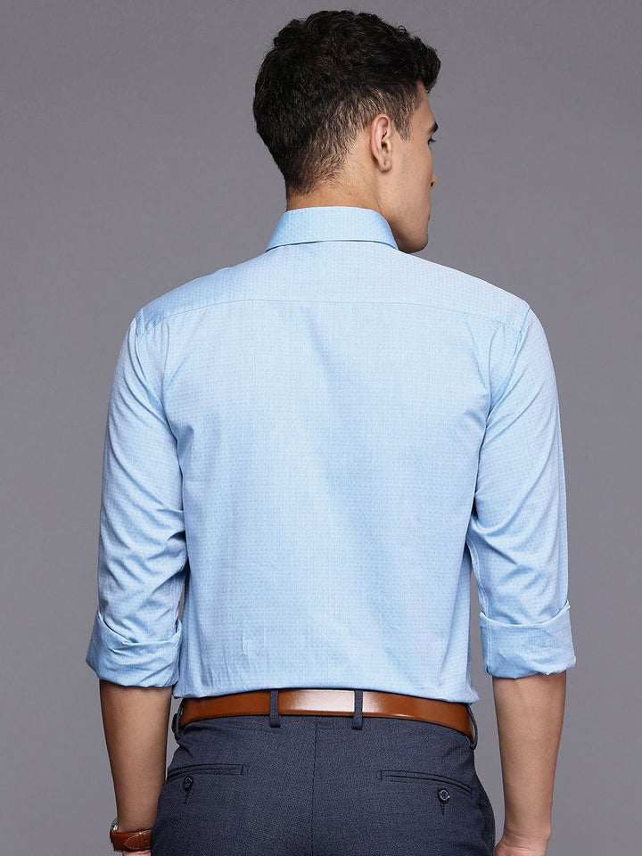 Raymond Pure Cotton Textured Slim Fit Formal Shirt