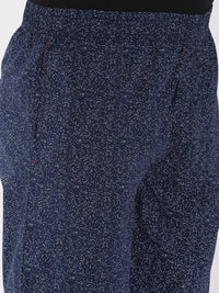 The Indian Garage Co Men Navy Blue Printed Lounge Pants