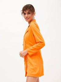 SASSAFRAS Shirt Collar Blazer Dress