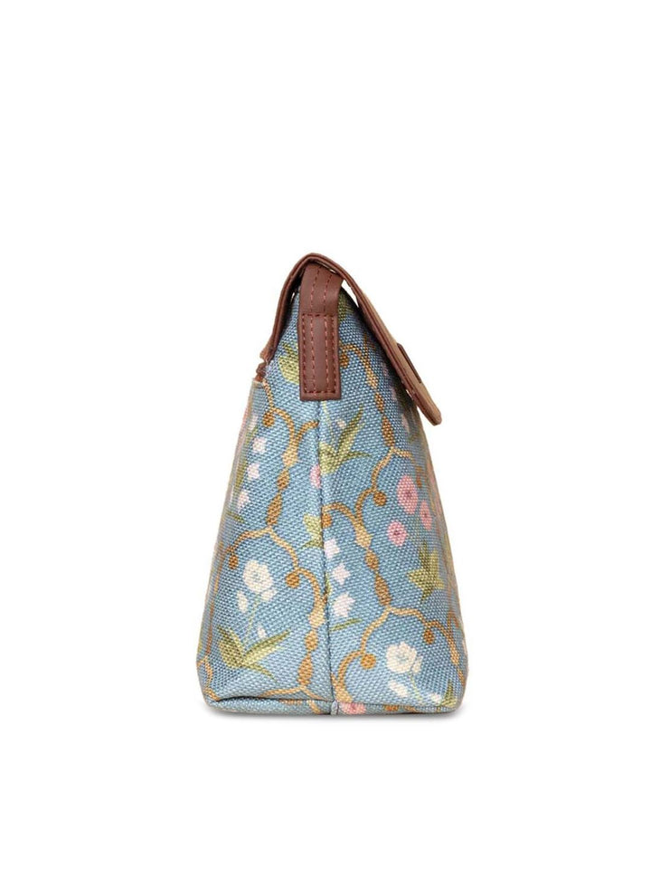 ZOUK Blue Floral Printed Sling Bag