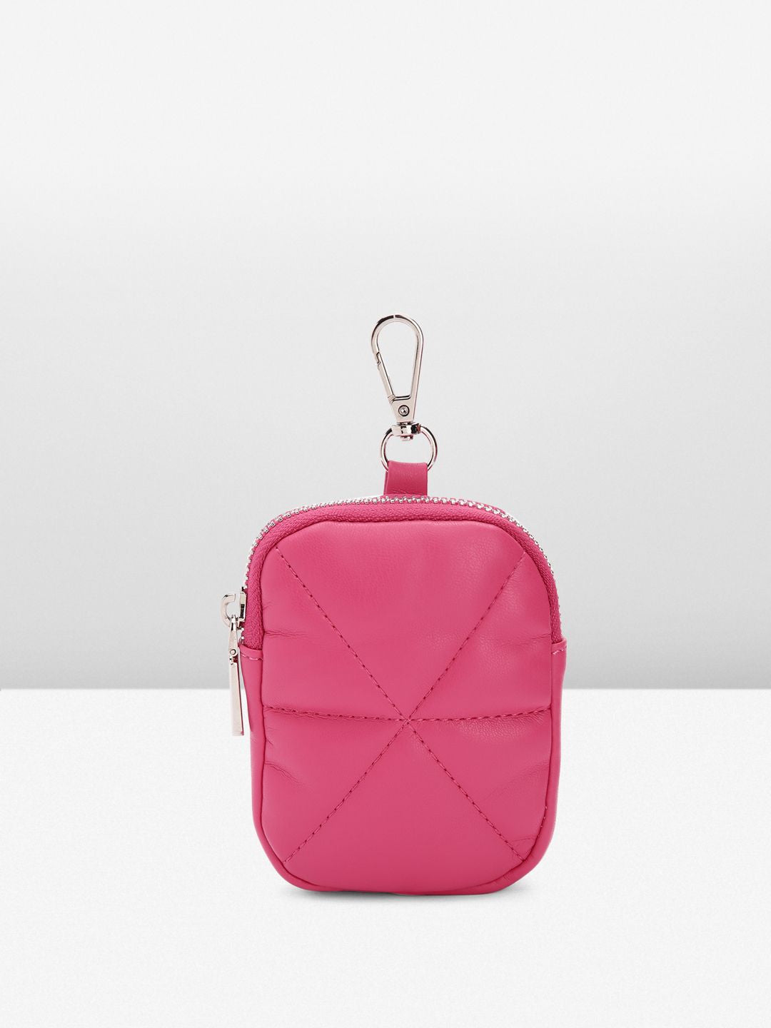Lino Perros Fuchsia Structured Quilted Handheld Bag