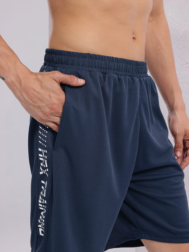 HRX by Hrithik Roshan Men Typography Print Training Shorts