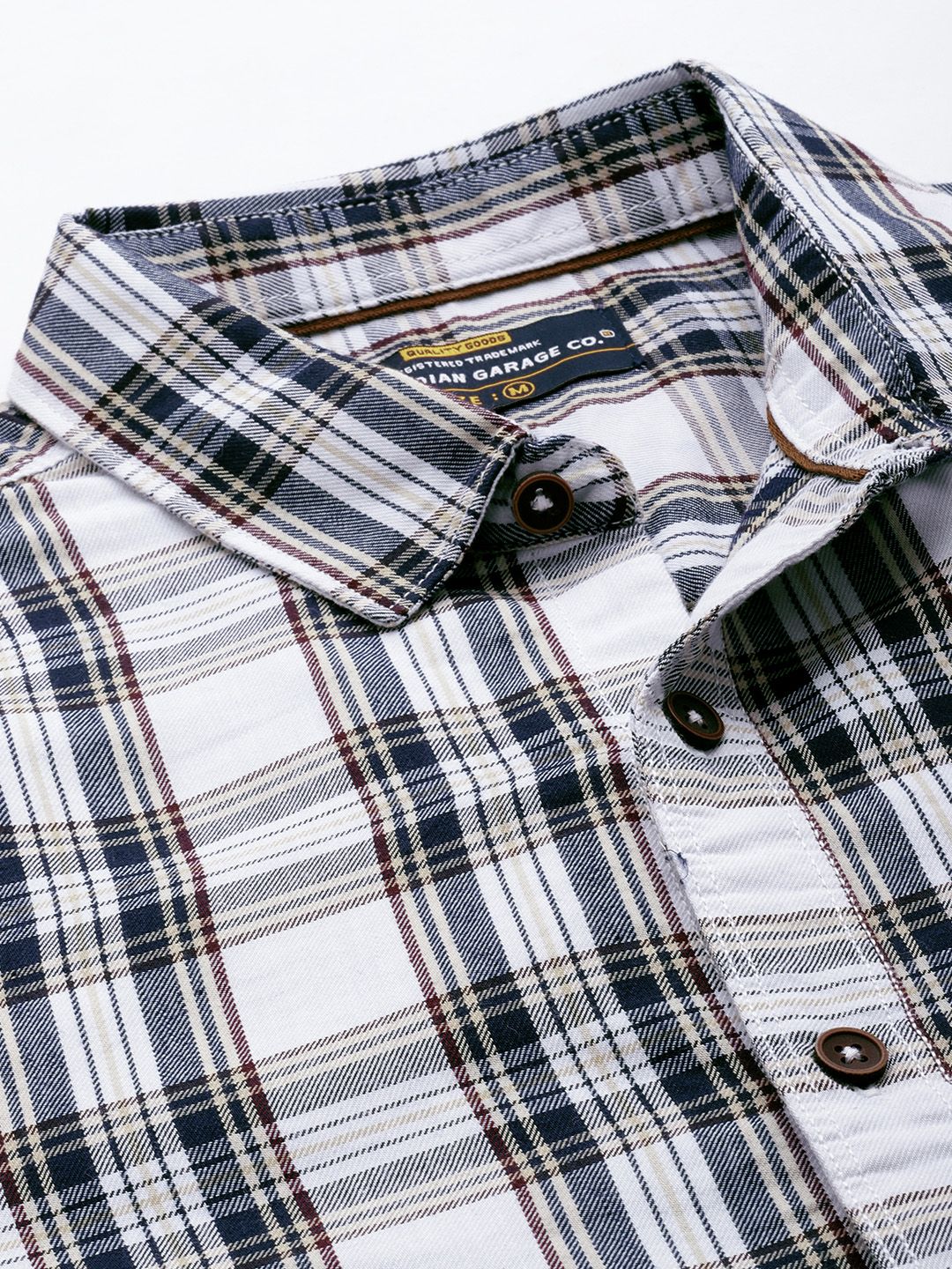 The Indian Garage Co Men Checked Casual Shirt