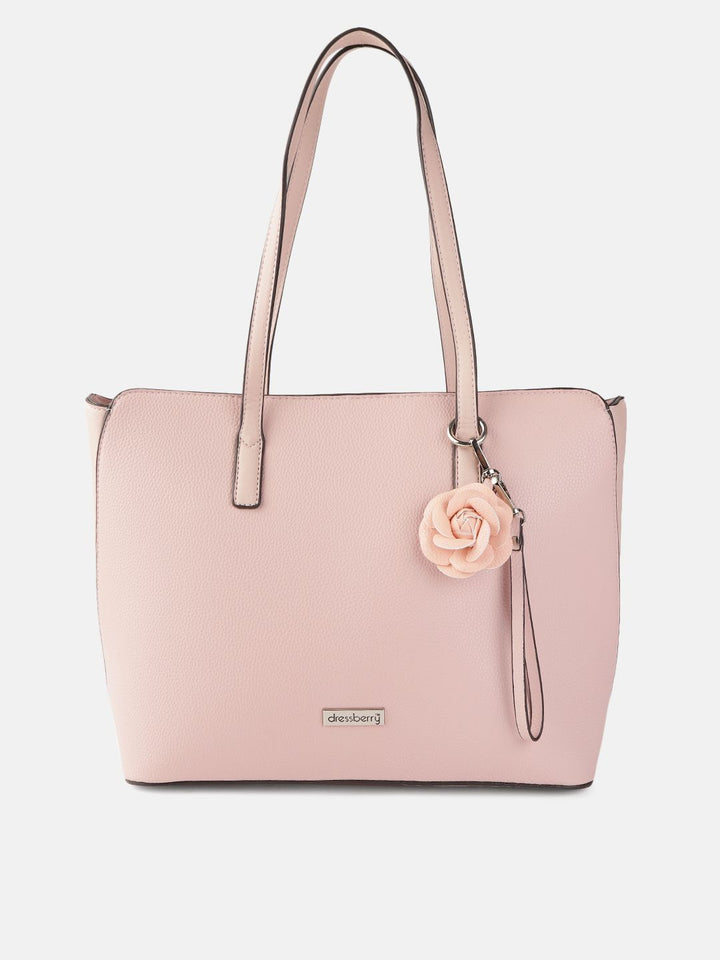 DressBerry Pink Solid Shoulder Bag