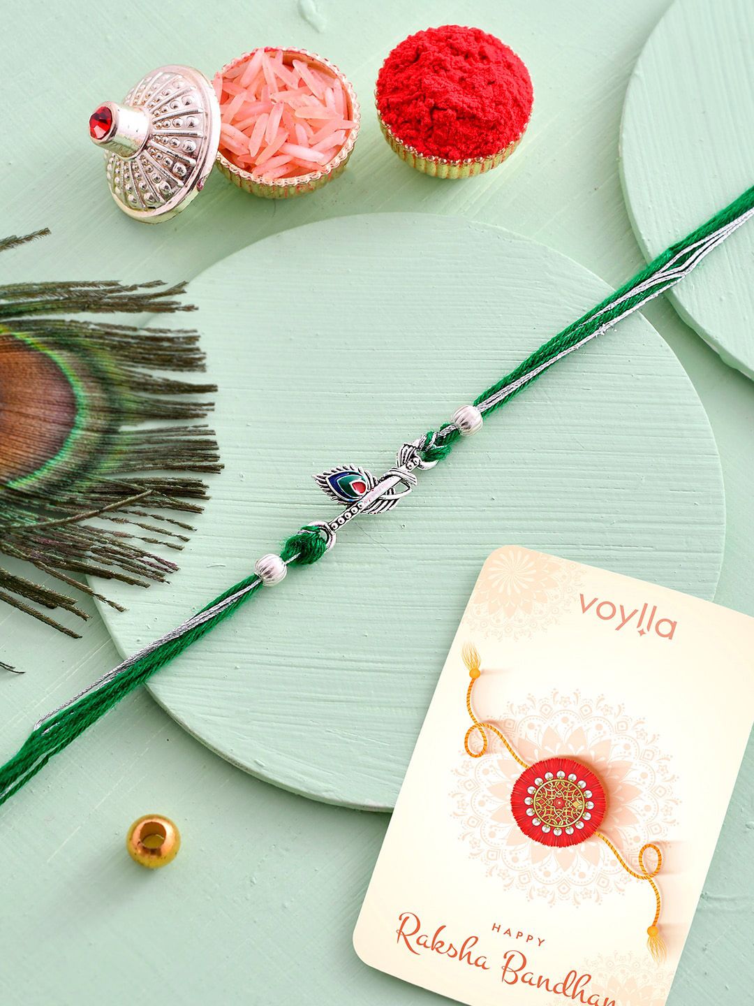 Voylla Lord Krishna Motifs Divine Thread Rakhi