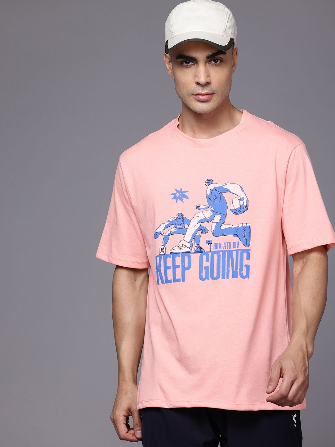 HRX by Hrithik Roshan Printed Lifestyle Relaxed T-shirt