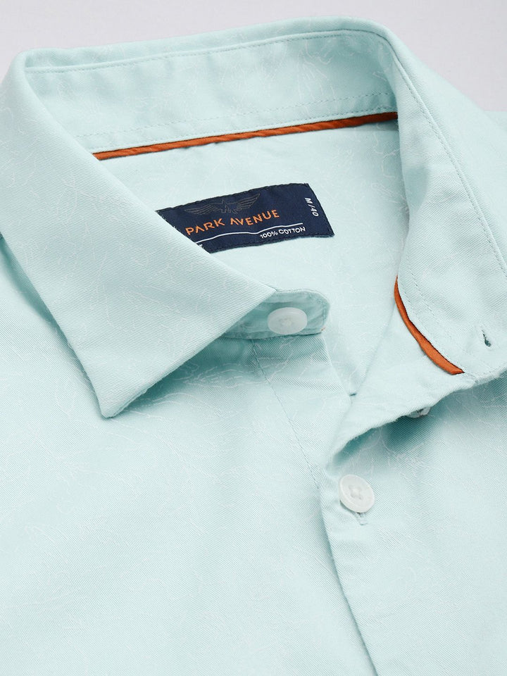 Park Avenue Slim Fit Floral Printed Pure Cotton Casual Shirt