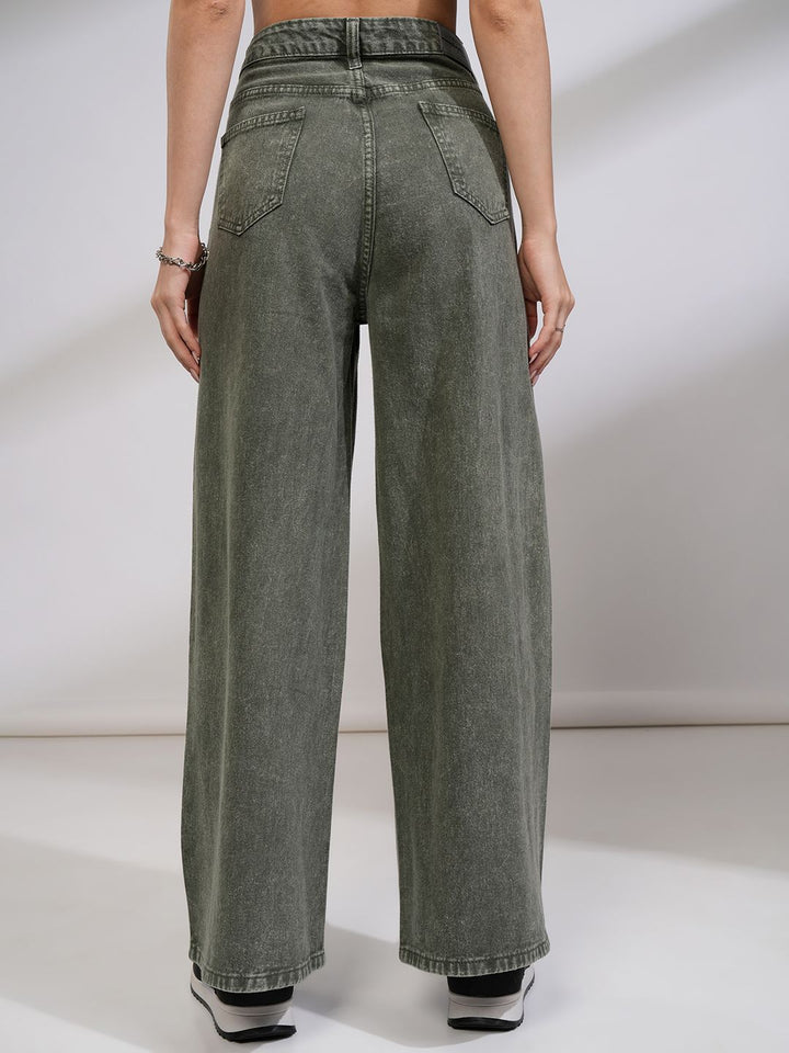 Tokyo Talkies Women High Waist Fla Jeans
