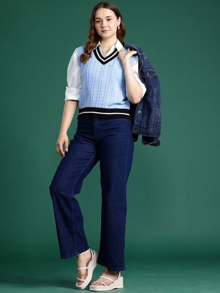 DressBerry Cable Knit Sweater Vest