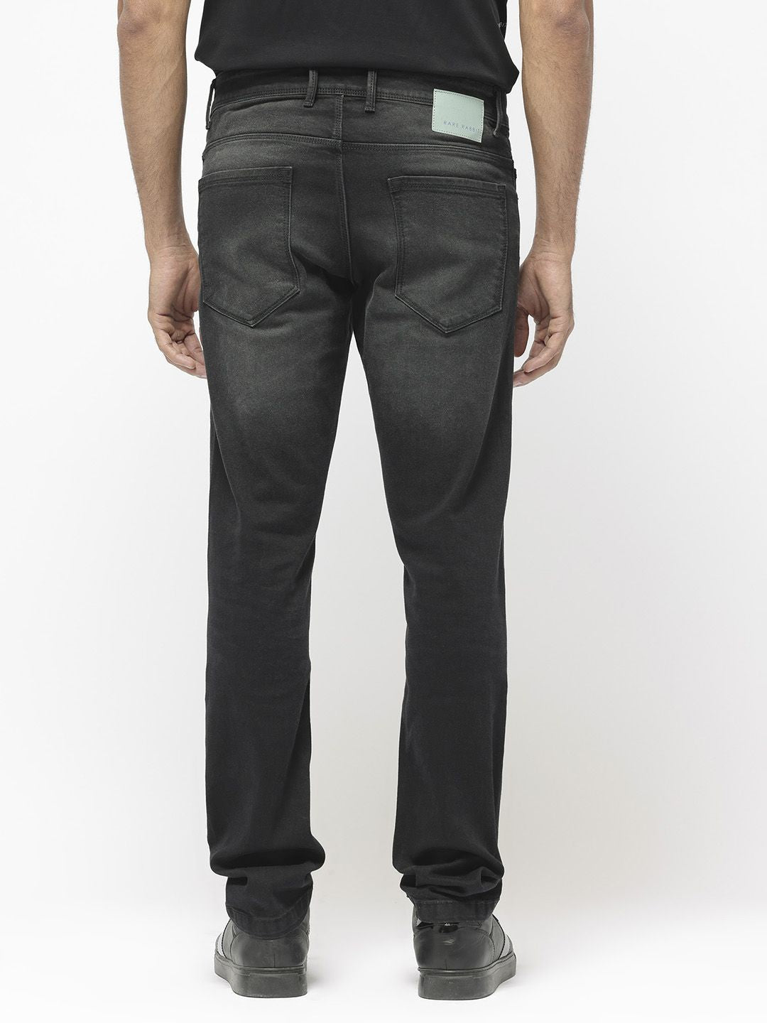 RARE RABBIT Men Hawkins Mid-Rise Slim Fit Stretchable Cotton Jeans