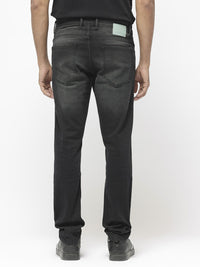 RARE RABBIT Men Hawkins Mid-Rise Slim Fit Stretchable Cotton Jeans