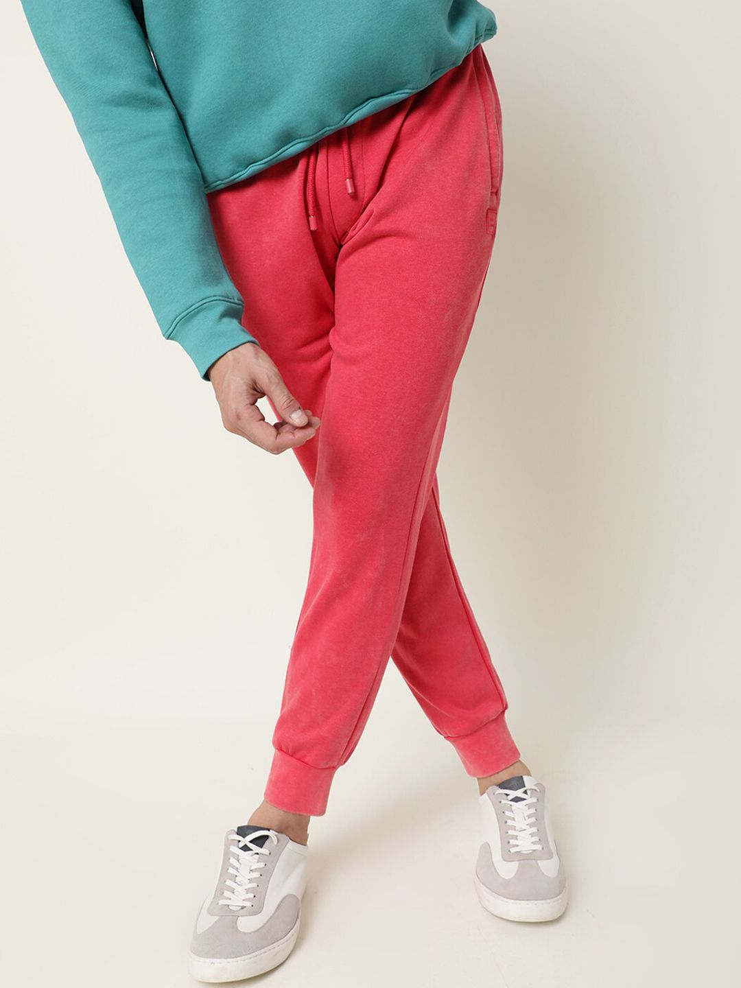 RARE RABBIT Men Titan Slim Fit Solid Cotton jogger