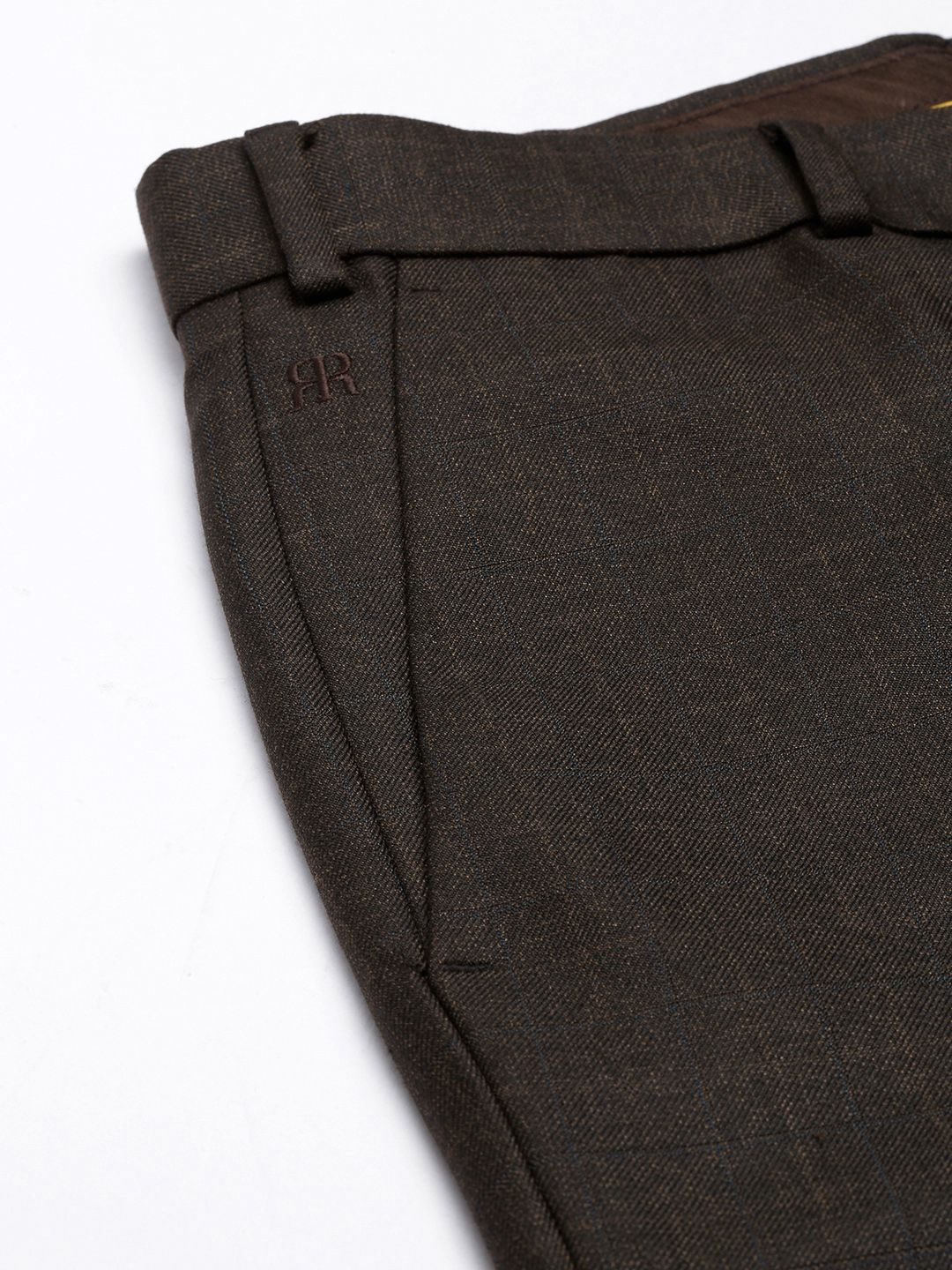 Raymond Men Checked Slim Fit Formal Trousers