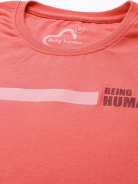 Being Human Pure Cotton T-shirt with Minimal Print