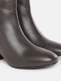 Lino Perros Women Mid-Top Block Heel Boots with Block Heels