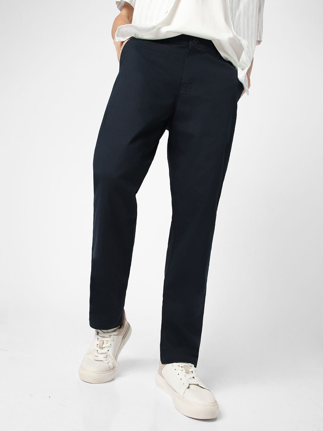 Urbano Fashion Men's  Cotton Regular Fit Casual Chinos Trousers