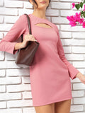 DressBerry Chic City Minimals Textured Cut-Out Dress