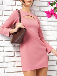 DressBerry Chic City Minimals Textured Cut-Out Dress