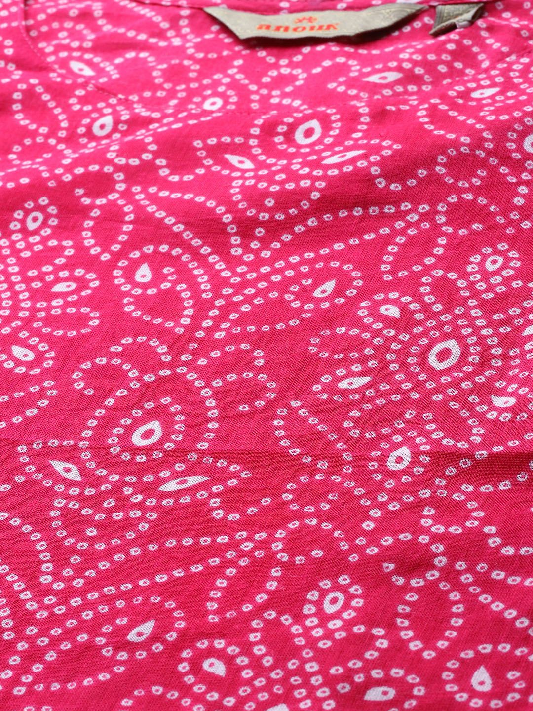 Anouk Indie Florals Printed Pure Cotton Kurta