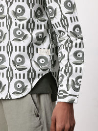 ether Artisan Hand Block Ethnic Print Pure Cotton Shirt
