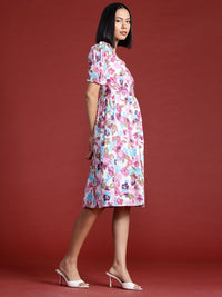 all about you Floral Print Pure Cotton A-Line Dress