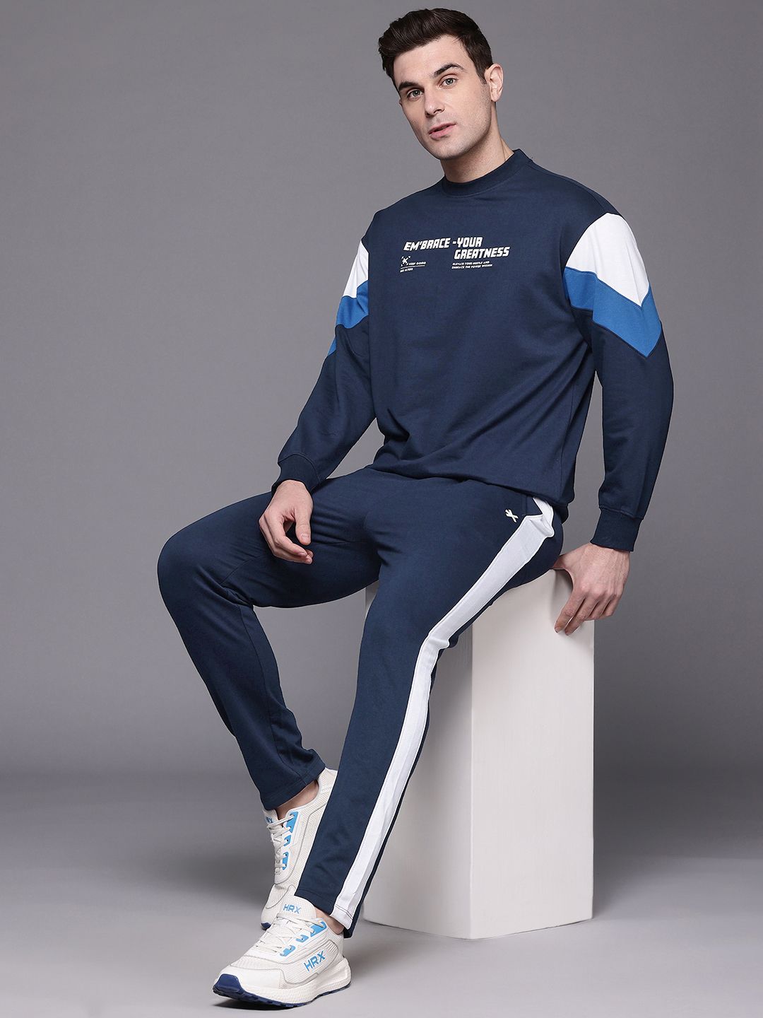 HRX by Hrithik Roshan Typography Printed Lifestyle Tracksuit