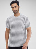 Park Avenue Men Printed Polo Collar Pockets Slim Fit T-shirt