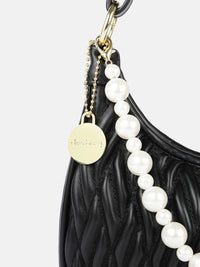 DressBerry Structured Quilted Hobo Bag