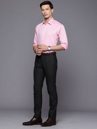 Raymond Slim Fit Self Design Textured Pure Cotton Formal Shirt