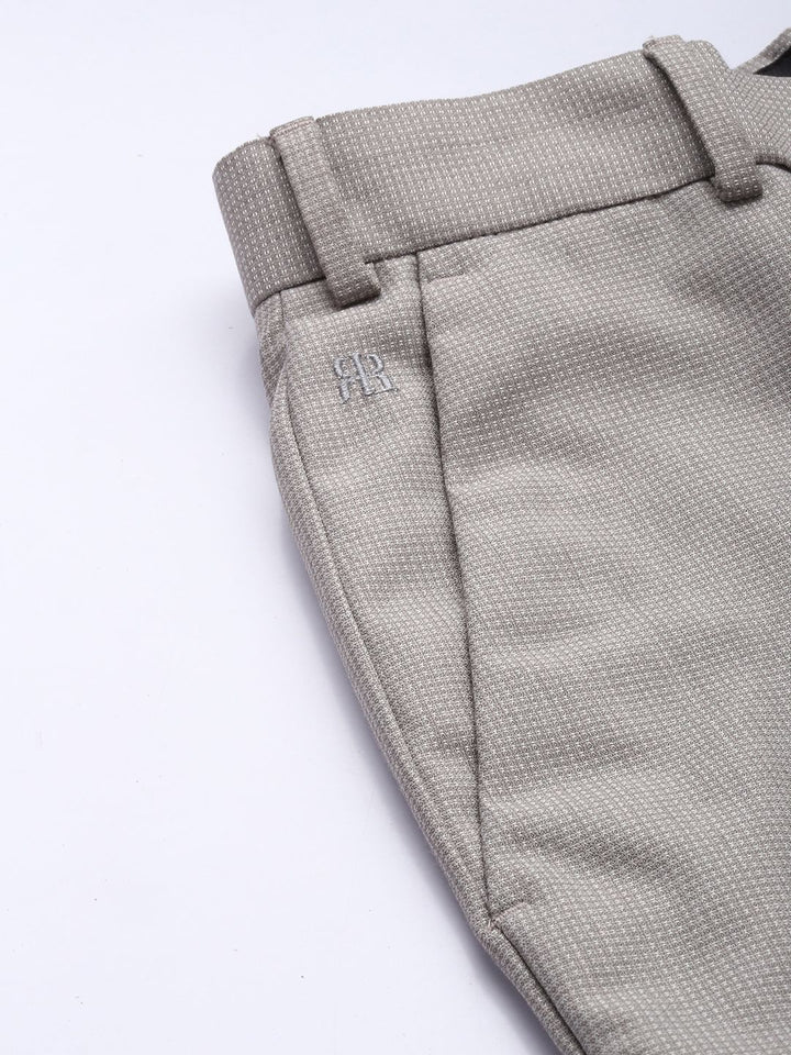 Raymond Men Textured Slim Fit Formal Trouser