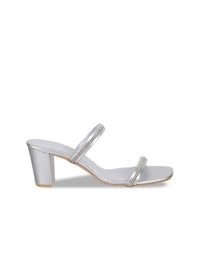 Metro Embellished Strap Block Heels