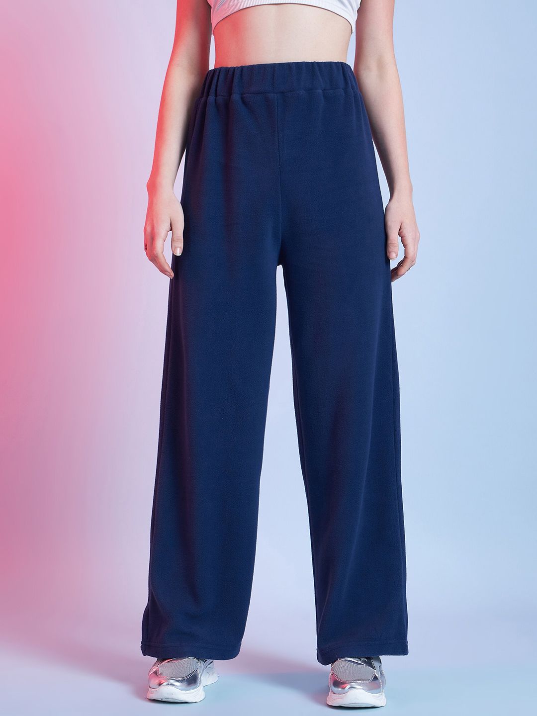 STREET 9 BASICS Women Relaxed Loose Fit Wide Leg Trousers