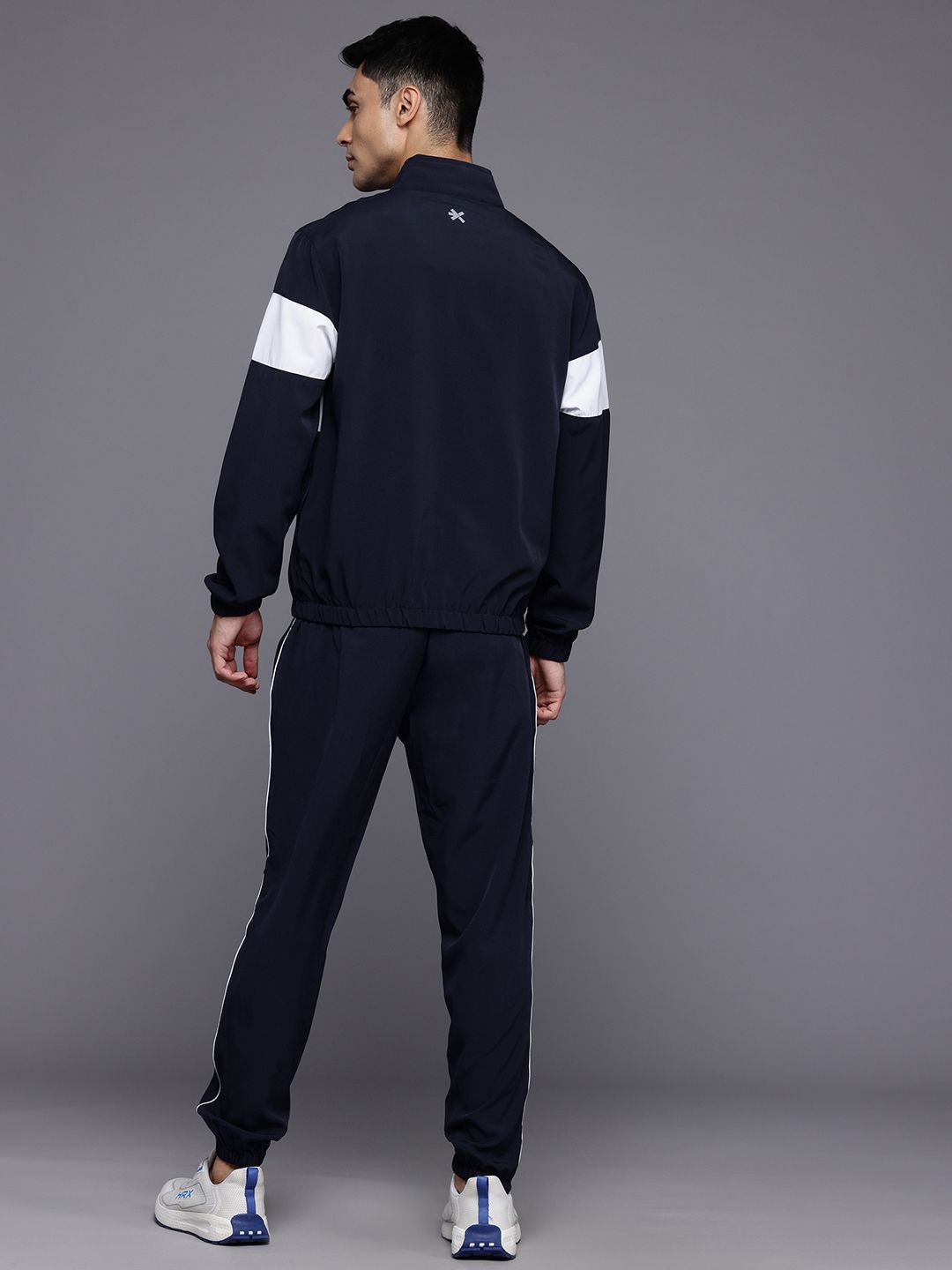 HRX by Hrithik Roshan Striped Rapid-Dry Running Tracksuit