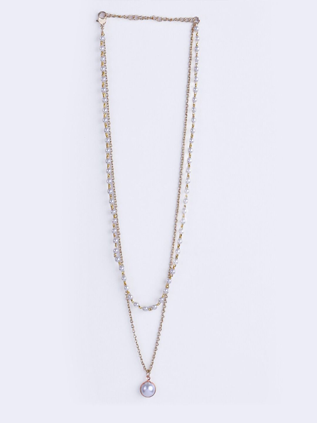 VOGUE PANASH Gold-Plated Pearl Layered Necklace