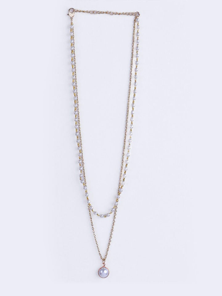 VOGUE PANASH Gold-Plated Pearl Layered Necklace