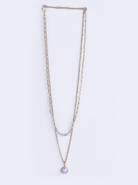 VOGUE PANASH Gold-Plated Pearl Layered Necklace