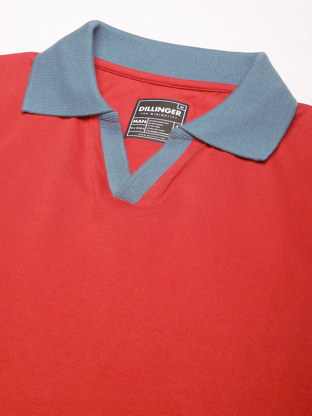 DILLINGER Men Short Sleeve Regular Fit Solid Polo Tshirt