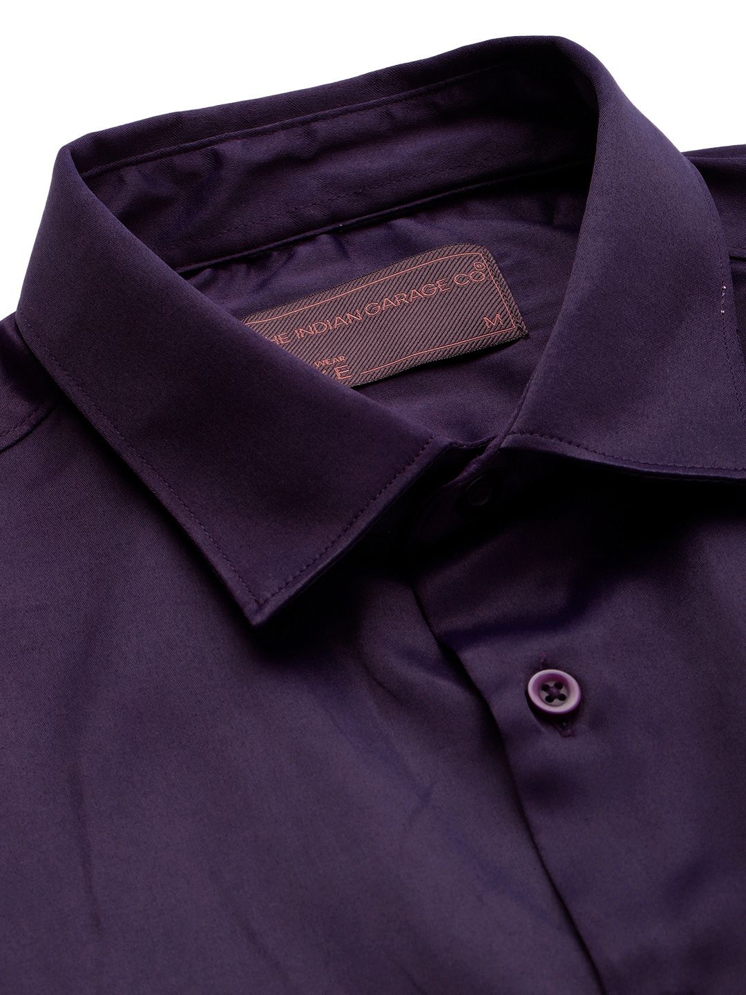 The Indian Garage Co Men Solid Slim Fit Opaque Formal Shirt