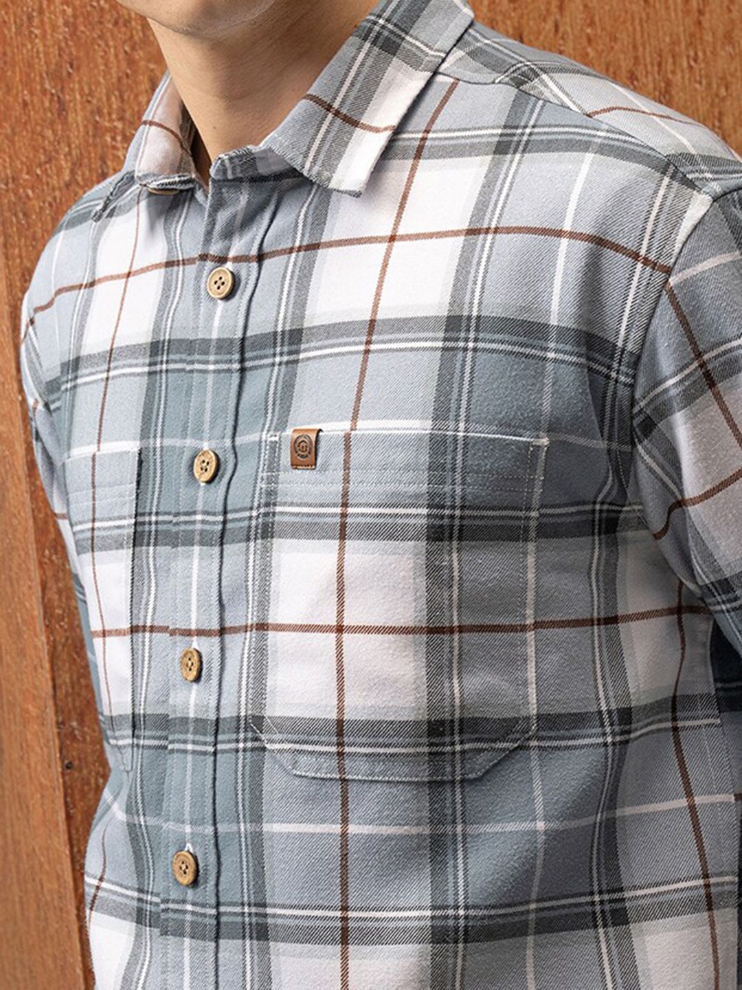 LOCOMOTIVE Premium Flannel Checked Utility Pocket Overshirt