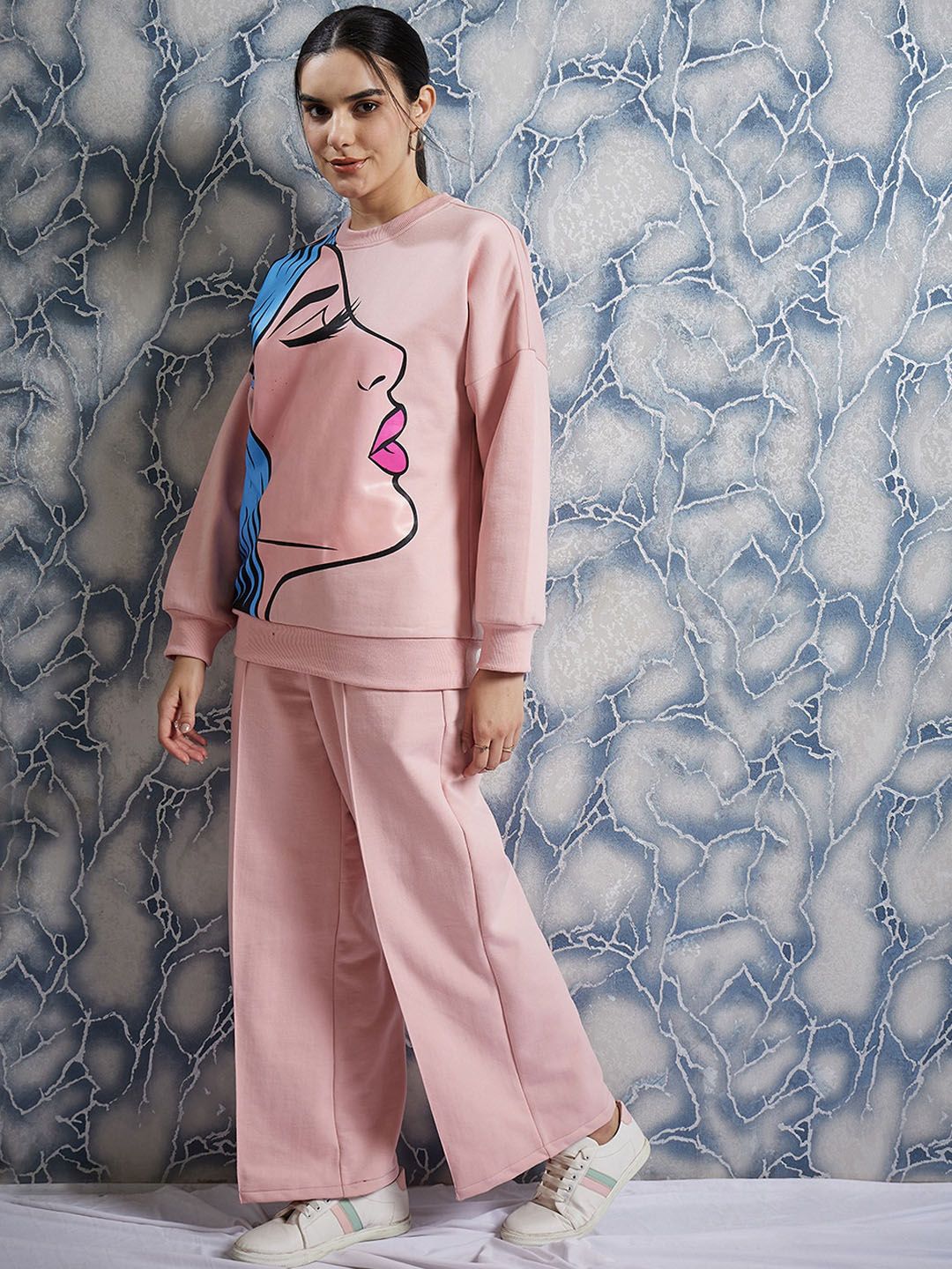 Athena Graphic Printed Sweatshirt With Trouser
