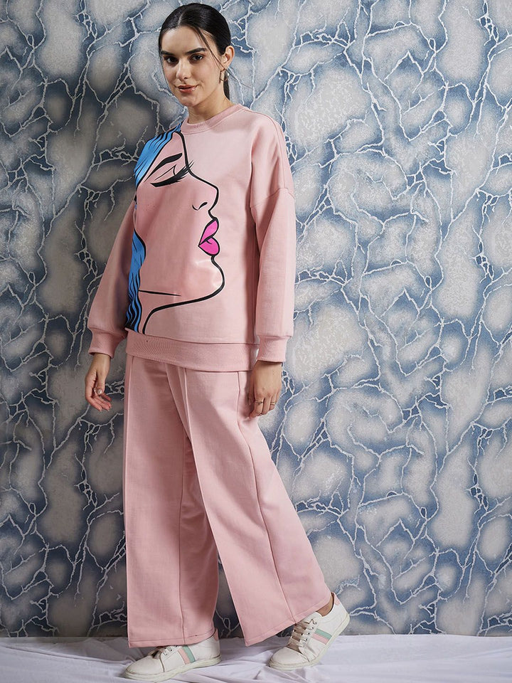 Athena Graphic Printed Sweatshirt With Trouser