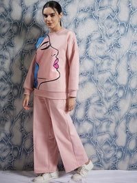 Athena Graphic Printed Sweatshirt With Trouser