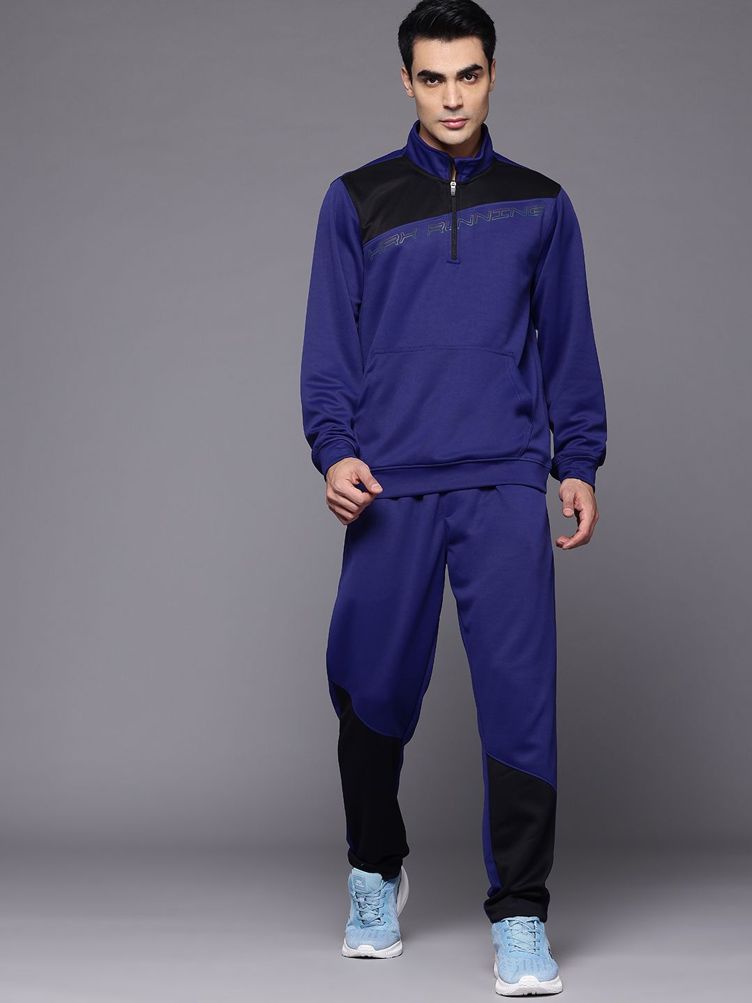 HRX by Hrithik Roshan Colourbocked Rapid Dry Running Tracksuits