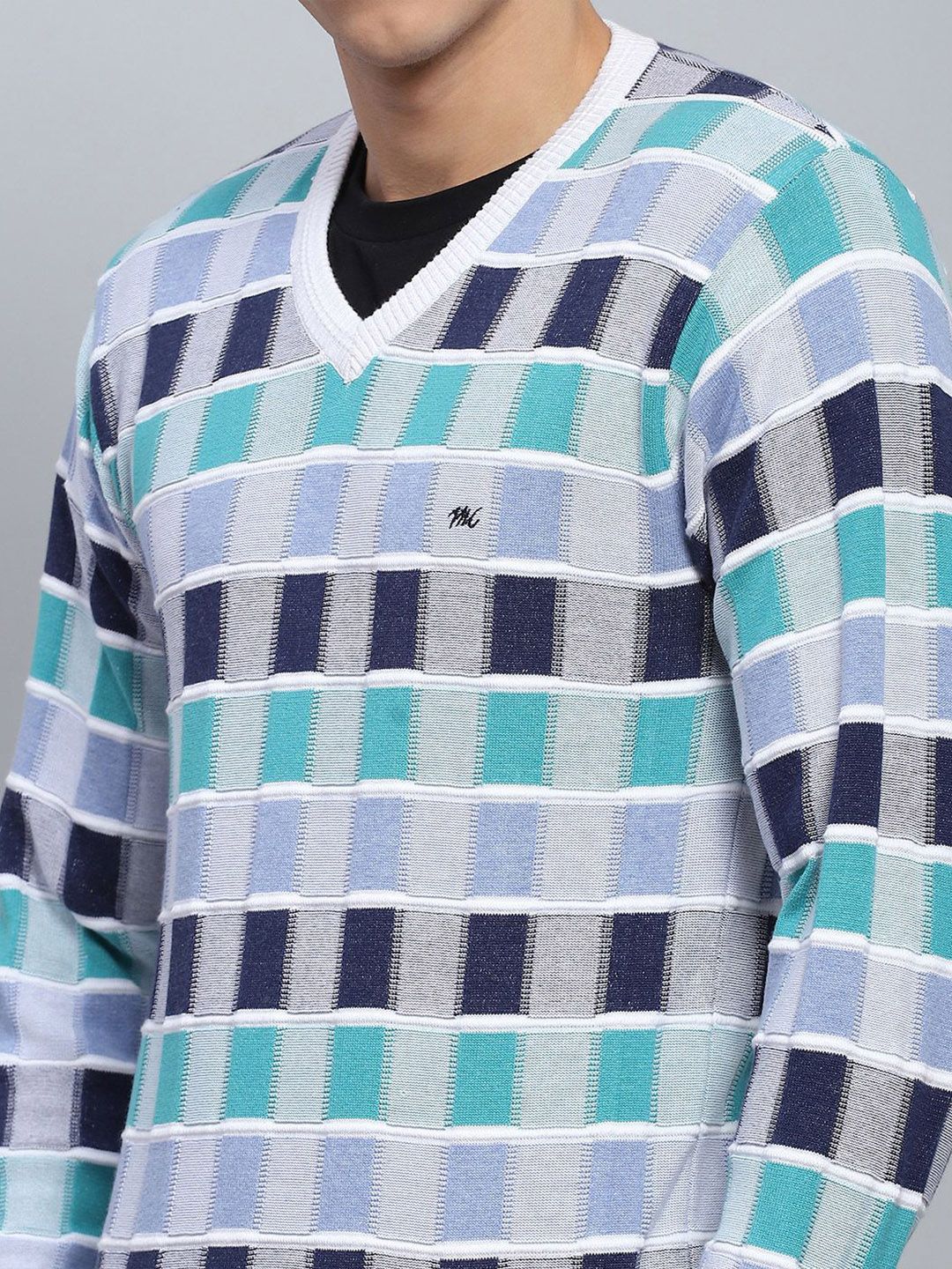 Monte Carlo Men Checked Pullover
