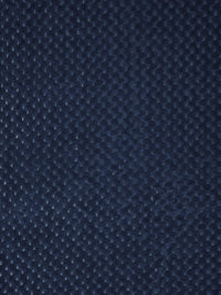 Myntra Elegant Homes Navy Blue Solid Woolen 300 TC King Bedsheet With 2 Pillow Covers