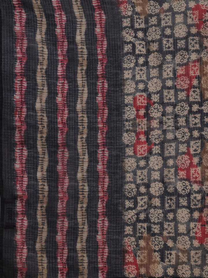 Libas Ethnic Motifs Printed Mirror Work A-Line Kurta with Trousers & Dupatta