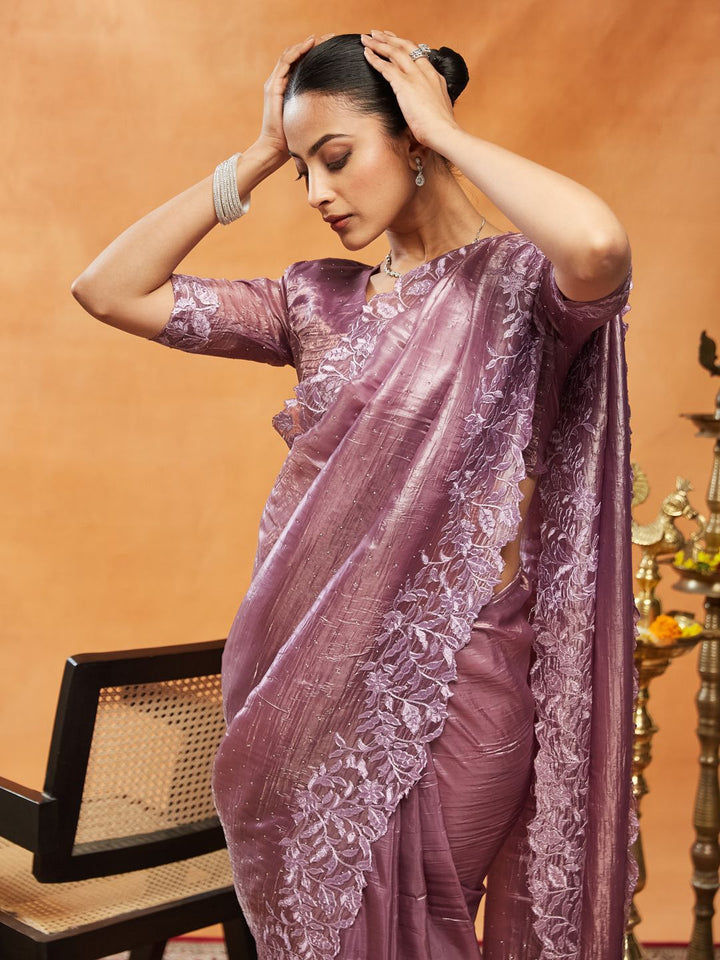 kasee Embellished Embroidered Organza Saree