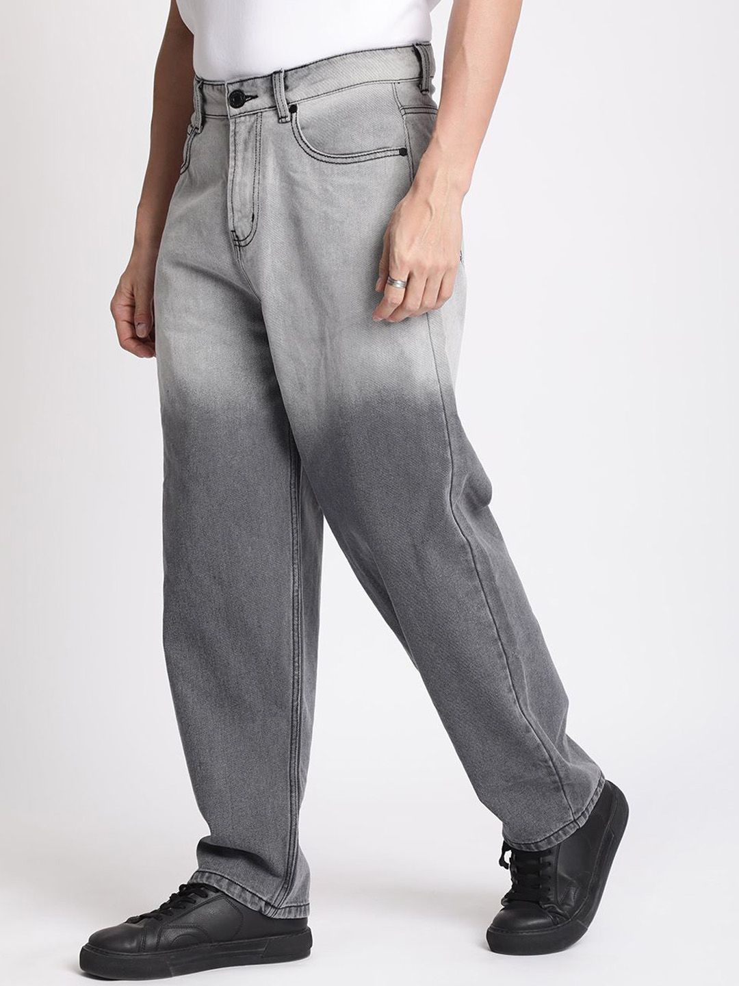 Bene Kleed Men Baggy Fit Heavy Fade Ombre Jean